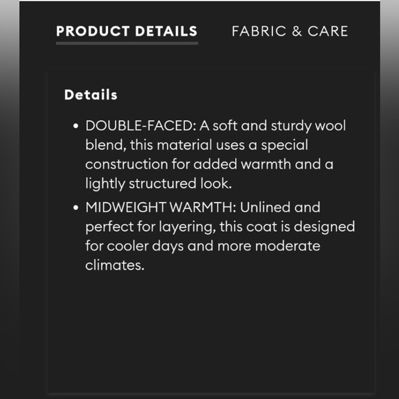 Banana Republic Unlined Overcoat- EUC - Picture 11 of 14